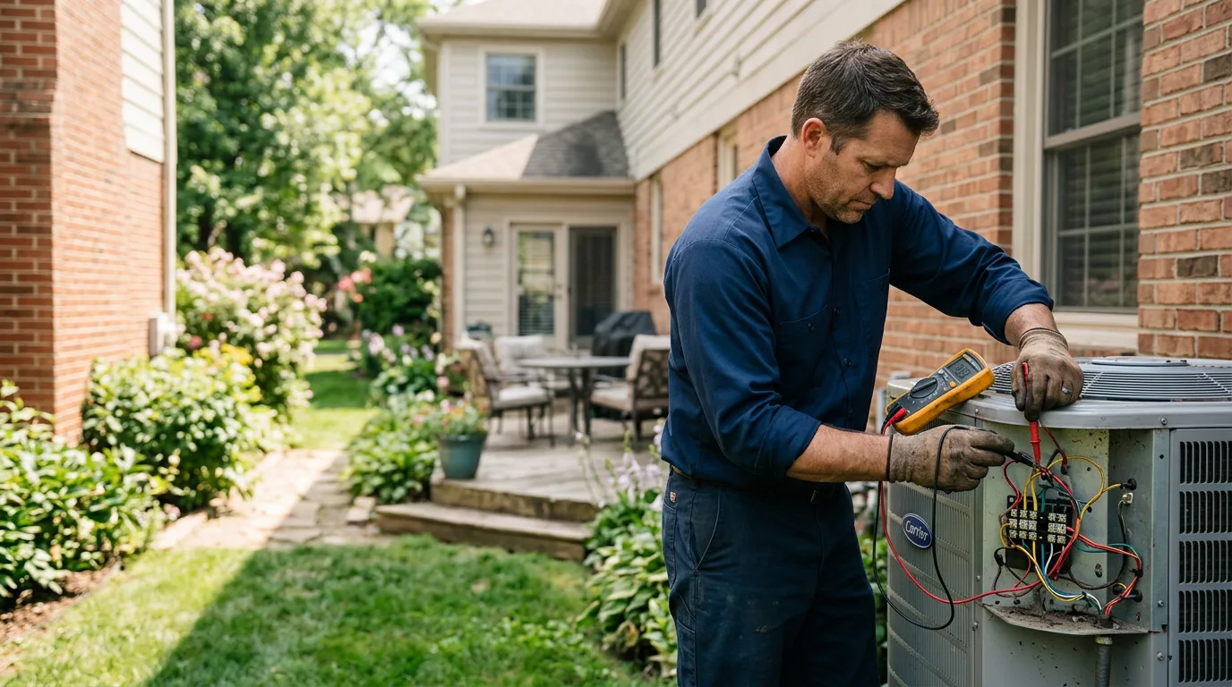 HVAC technician working near Withams, VA